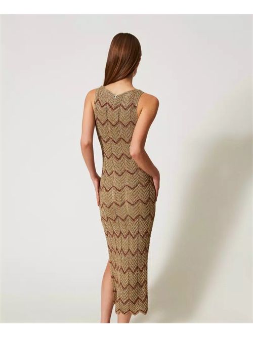 dress woman gold TWINSET | TT3197/12528